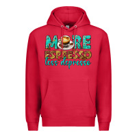 Cardinal more espresso less depresso western Premium Hoodie - texasbilliewilder
