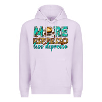 Lilac more espresso less depresso western Premium Hoodie - texasbilliewilder