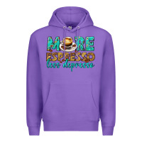 Purple more espresso less depresso western Premium Hoodie - texasbilliewilder