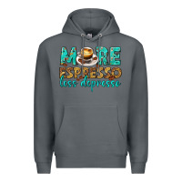 Rock more espresso less depresso western Premium Hoodie - texasbilliewilder