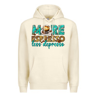 Sandshell more espresso less depresso western Premium Hoodie - texasbilliewilder