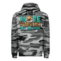 Slate Camo more espresso less depresso western Premium Hoodie - texasbilliewilder