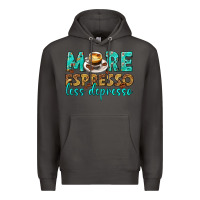 Smoke more espresso less depresso western Premium Hoodie - texasbilliewilder
