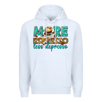 White more espresso less depresso western Premium Hoodie - texasbilliewilder