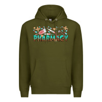 Army Green pharmacy Premium Hoodie - texasbilliewilder