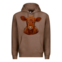 Chestnut red angus calf Premium Hoodie - RanaPortraitStore