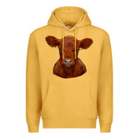 Mustard red angus calf Premium Hoodie - RanaPortraitStore
