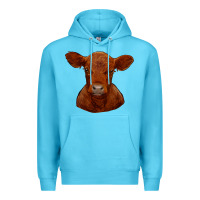 Ocean Blue red angus calf Premium Hoodie - RanaPortraitStore