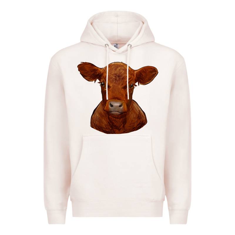 Red Angus Calf Premium Hoodie by RanaPortraitStore | Teevron