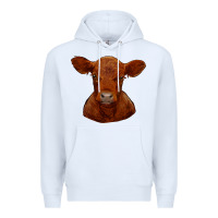 White red angus calf Premium Hoodie - RanaPortraitStore