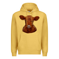 Antique Gold red angus calf Premium Hoodie - RanaPortraitStore