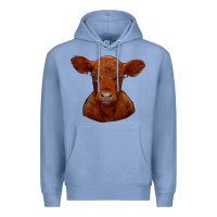 Colony Blue red angus calf Premium Hoodie - RanaPortraitStore