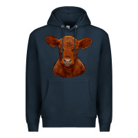 Navy red angus calf Premium Hoodie - RanaPortraitStore