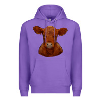 Purple red angus calf Premium Hoodie - RanaPortraitStore