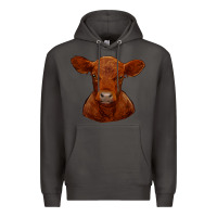 Smoke red angus calf Premium Hoodie - RanaPortraitStore