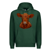 Sports Green red angus calf Premium Hoodie - RanaPortraitStore