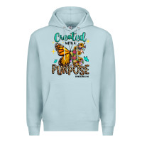 Blue Mist created with a purpose ephesians 2 10 Premium Hoodie - RanaPortraitStore