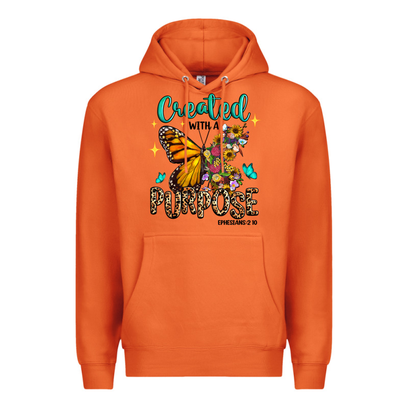 Created With A Purpose Ephesians 2 10 Premium Hoodie by RanaPortraitStore | Teevron