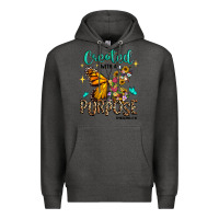 Charcoal Heather created with a purpose ephesians 2 10 Premium Hoodie - RanaPortraitStore