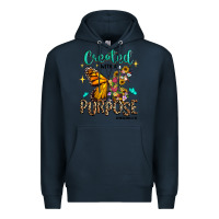 Navy created with a purpose ephesians 2 10 Premium Hoodie - RanaPortraitStore