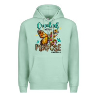 Seafoam created with a purpose ephesians 2 10 Premium Hoodie - RanaPortraitStore