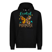 Black created with a purpose ephesians 2 10 Premium Hoodie - RanaPortraitStore