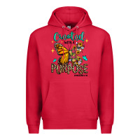 Cardinal created with a purpose ephesians 2 10 Premium Hoodie - RanaPortraitStore