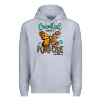 Heather Grey created with a purpose ephesians 2 10 Premium Hoodie - RanaPortraitStore