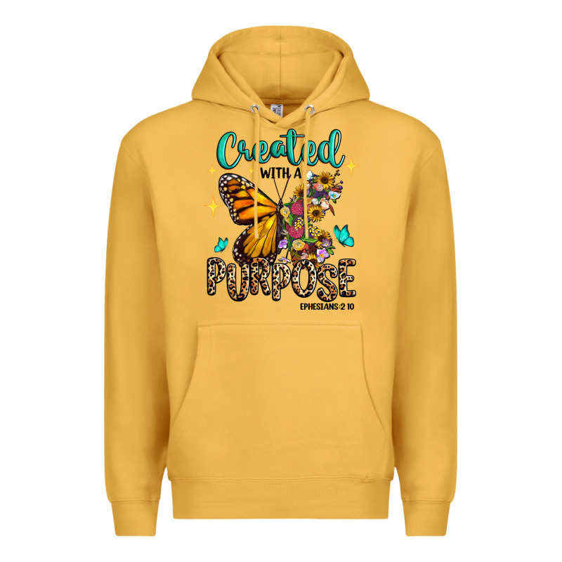 Created With A Purpose Ephesians 2 10 Premium Hoodie by RanaPortraitStore | Teevron
