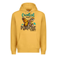 Mustard created with a purpose ephesians 2 10 Premium Hoodie - RanaPortraitStore