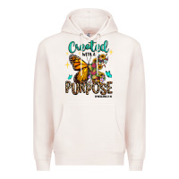 Pale Pink created with a purpose ephesians 2 10 Premium Hoodie - RanaPortraitStore