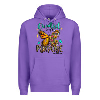 Purple created with a purpose ephesians 2 10 Premium Hoodie - RanaPortraitStore