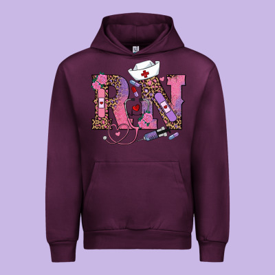 Valentines Day Rn Registered Nurse Urban Hoodie Designed By Ranaportraitstore