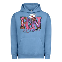 Pigment Pebble Blue valentines day rn registered nurse Urban Hoodie - RanaPortraitStore