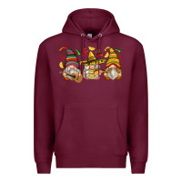 Burgundy mexican gnomes Premium Hoodie - Zillion Design Studio