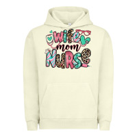Pigment Pistachio wife mom nurse Urban Hoodie - RanaPortraitStore