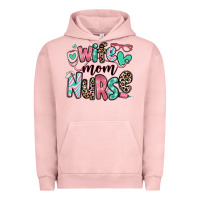 Pigment Salmon wife mom nurse Urban Hoodie - RanaPortraitStore