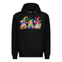Black hippie gnomes Premium Hoodie - Zillion Design Studio
