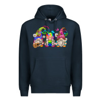 Navy hippie gnomes Premium Hoodie - Zillion Design Studio