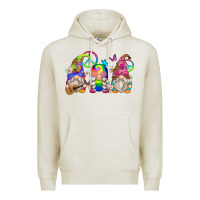 Oatmeal Heather hippie gnomes Premium Hoodie - Zillion Design Studio