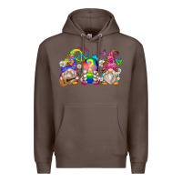 Coffee hippie gnomes Premium Hoodie - Zillion Design Studio