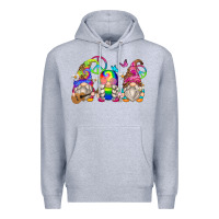 Heather Grey hippie gnomes Premium Hoodie - Zillion Design Studio
