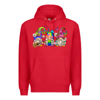 Red hippie gnomes Premium Hoodie - Zillion Design Studio
