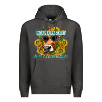 Charcoal Heather not my pasture not my bullshit Premium Hoodie - texasbilliewilder