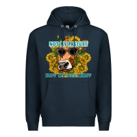 Navy not my pasture not my bullshit Premium Hoodie - texasbilliewilder