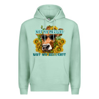 Seafoam not my pasture not my bullshit Premium Hoodie - texasbilliewilder