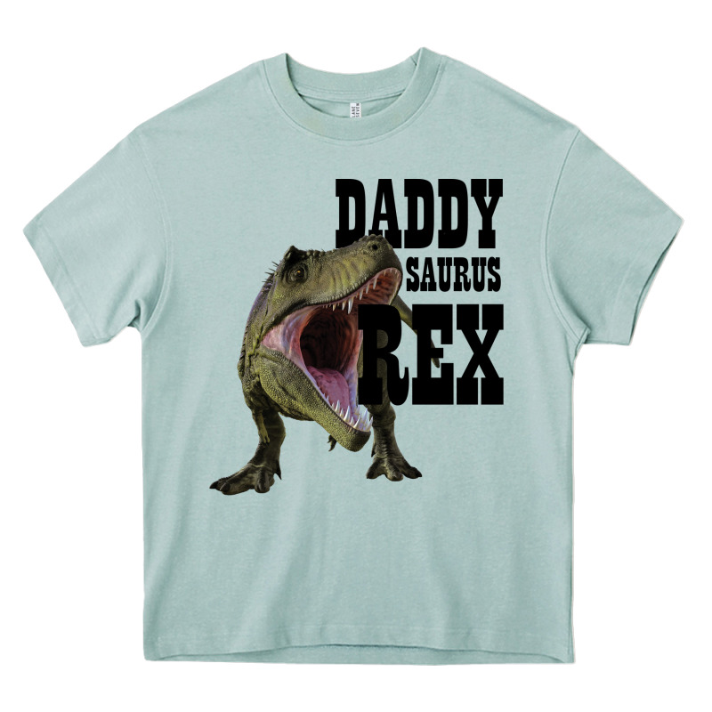 Daddy Saurus Rex Heavy Core Tee by Bettercallsaul | Teevron