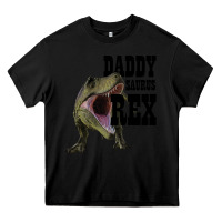 Black DADDY SAURUS REX Heavy Core Tee - Bettercallsaul