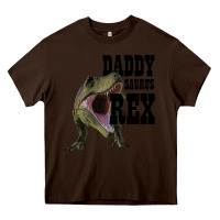 Chocolate Brown DADDY SAURUS REX Heavy Core Tee - Bettercallsaul