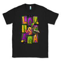 Black mardi gras louisiana Classic Tee - FaDigitalArtStudio